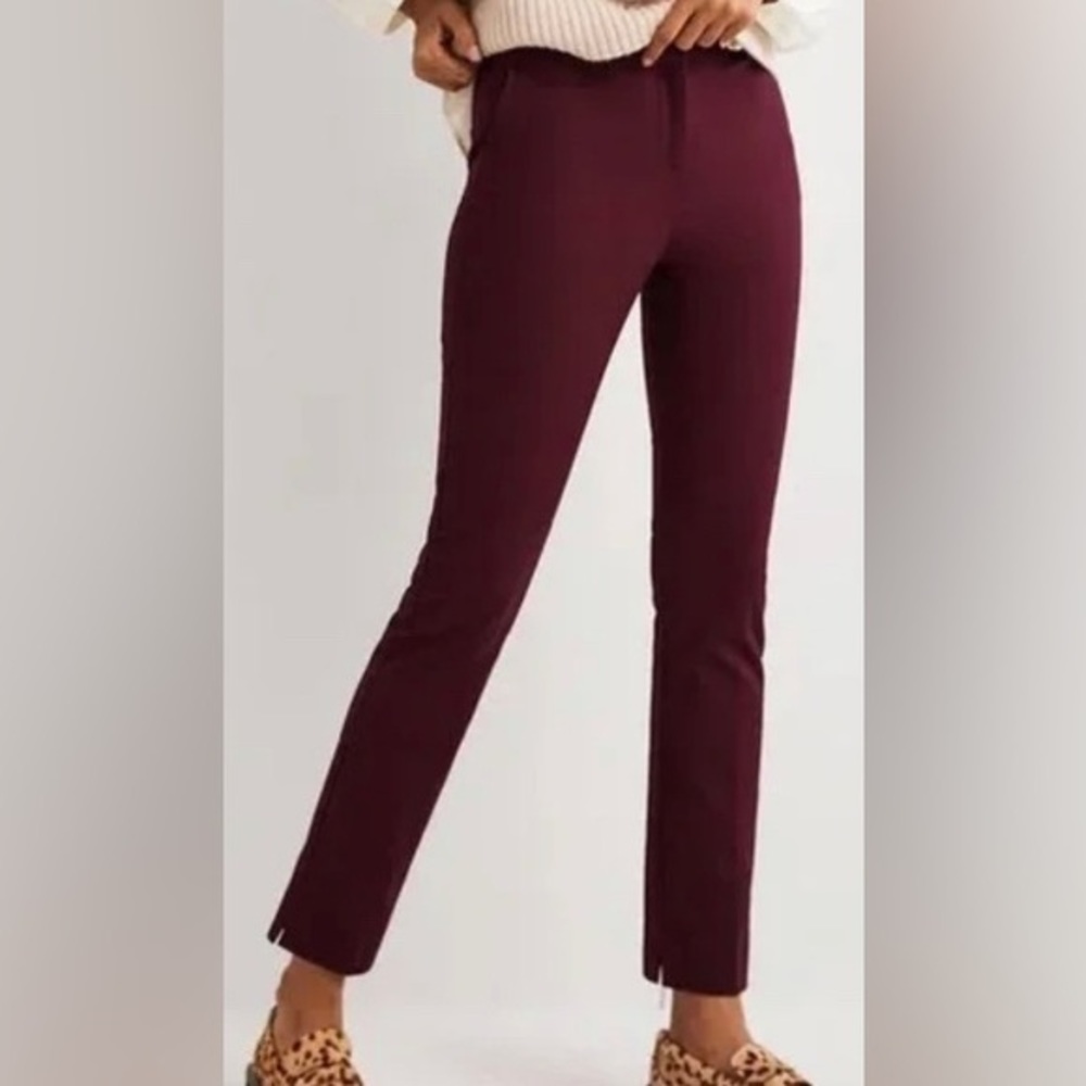 Boden size‎ 14 R burgundy work pants slacks new without tags women’s mulled wine